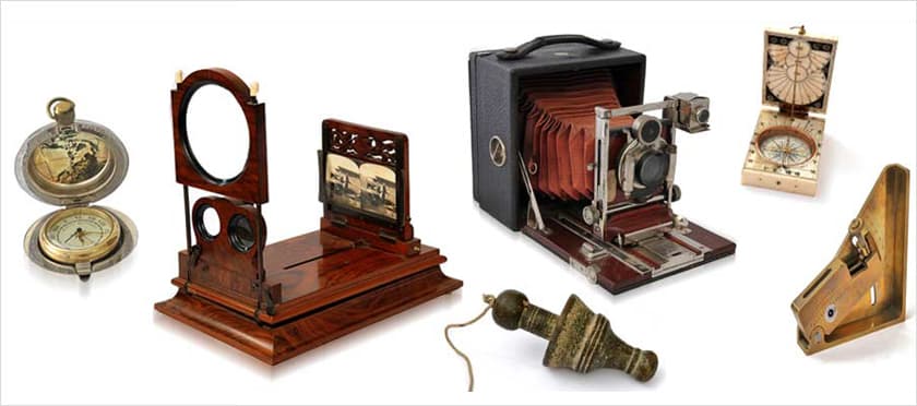 Arie Fishman's private collection of field & survey equipment